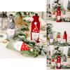 Adorable Forest Santa Burlap Wine Bottle Holder For Joyful Christmas Celebrations