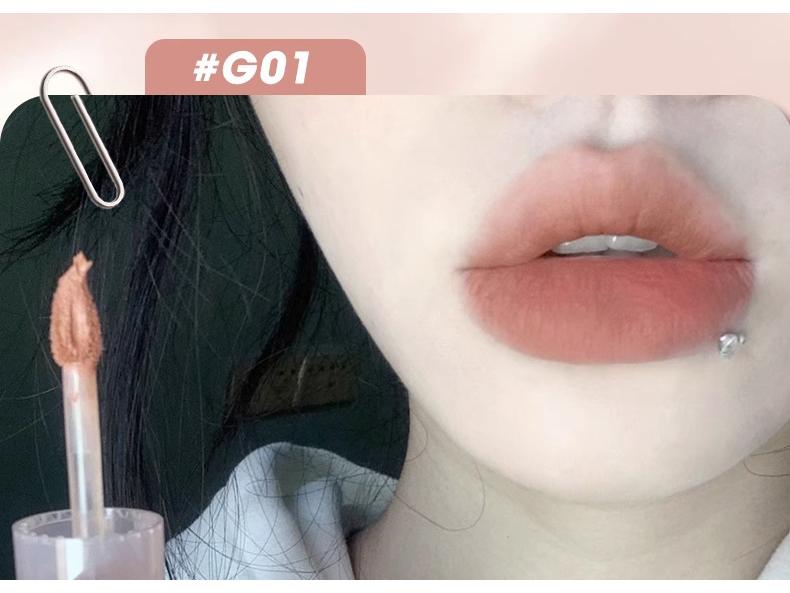 Gogotales Gogo Dance Collection Lip Mud G06 Nude Bean Paste Matte Lip Gloss