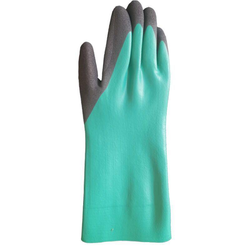 Schnittfeste, rutschfeste, wasserdichte Latexhandschuhe für Arbeit, Bau, Angeln und Gartenarbeit