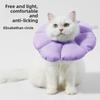 Flower Eliza White Circle Pet Scarf, Soft, Anti-biting and Anti-licking Head Collar for Dogs and Cats After Sterilization