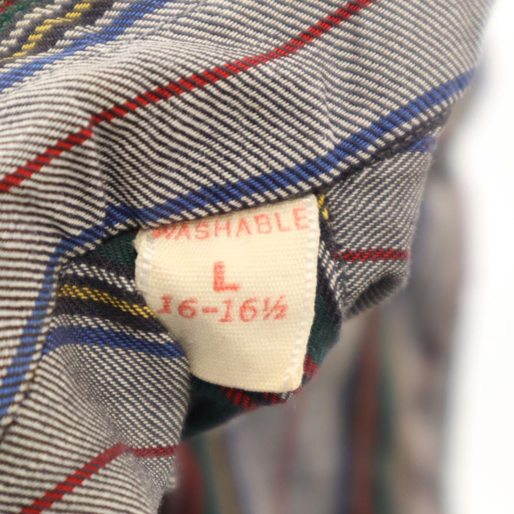 THE SOFT TOUCH SHIRT 60s Vintage Striped Pattern Long Sleeve Button Down Shirt Men's Used