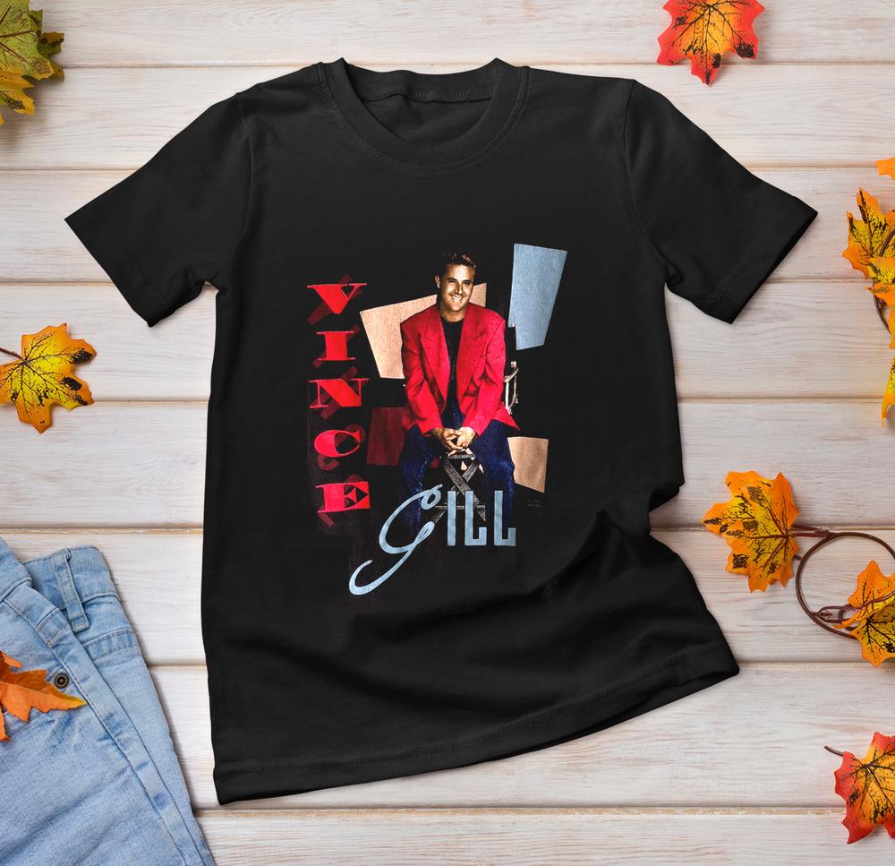 Vince Gill Country Music Tour Men Women Black All Size S-5XL Shirt Unisex T-Shirt S