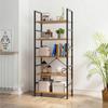 5 Tier Bookshelf, Standing Shelf, Bookcase Shelf Storage Organizer, Industrial Book Shelves For Home Office, Living Room, Kitche