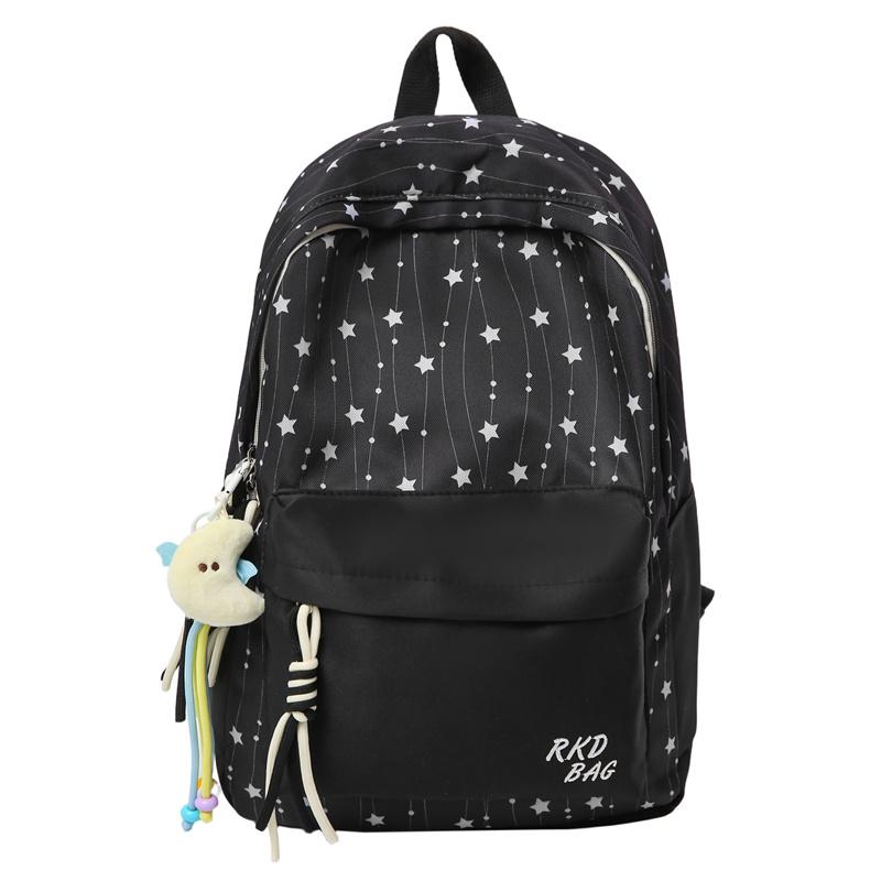 Rugzak met sterrenprint Dames Rugzak in College Stijl Schooltas Middelbare School