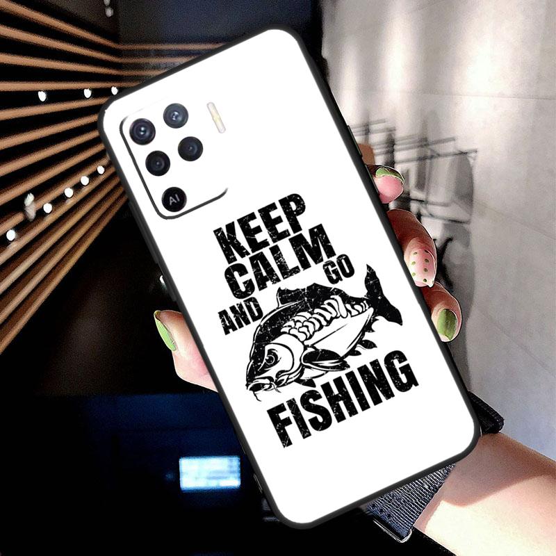 Carp Fishing Fish Case For Oppo A78 A98 A18 A38 A58 A60 A80 A40 A77 A57 A17 A74 A54 A94 A96 A76 A16 A15 A5 Pro