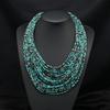 Bead Exaggerated Multi-Layer Ethnic Style Short Women's Necklace