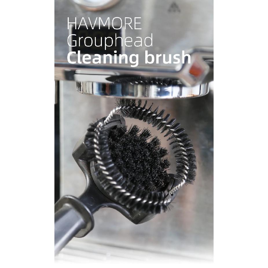 Coffee Machine Brush Cleaner Removable Coffee Maker Espresso Group Head Cleaning Round Brushes Cleaning Tool