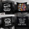 I Am A Social Worker What Is Your Superpo Pillow Case Square Bedroom Leisure Comfort Cushion Car Living Room Home Decoration