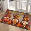 VIKAMA Autumn Welcome Door Mat Dwarf Pumpkin Kitchen Floor Mat Indoor and Outdoor Entrance Carpet Thanksgiving Home Decoration