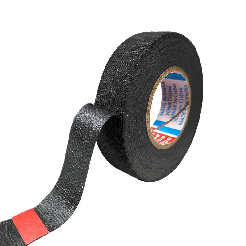 15meters Adhesive Cloth Tape for Cable Harness Wiring Loom Width 9/15/19/25/32MM Length15M