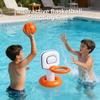 Inflatable Pool Basketball Hoop Set with Floating Base and Ball Suitable for Water Play and Outdoor Activities Durable Plastic Material