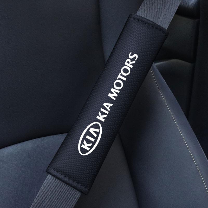 BVYH6 Car Safety Belt Cover Adjustable Shoulder Strap Pad For KIA KN K3 K5 Sportage Rio Sorento Picanto Ceed RIO 2 3 4 Car Accessories