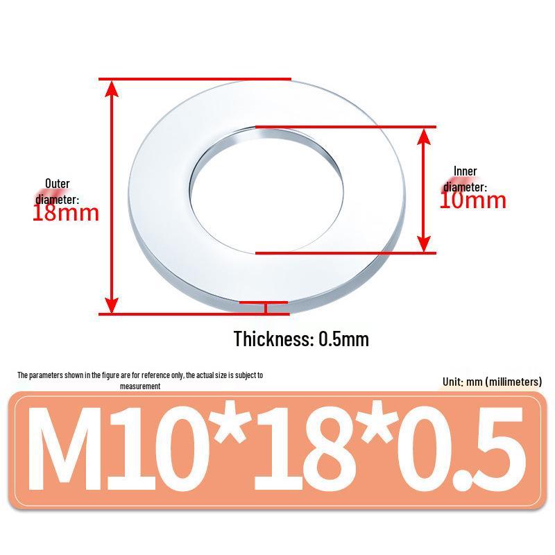 Extra Large Galvanized Metal Flat Washers - Sizes M1.6 to M14