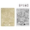 Piastra per Stamping per Unghie Modelli per Nail Art Piastre per Nail Art Floreali in Pizzo per Decorazioni Fai da Te per Unghie Piastre per Stamping per Unghie