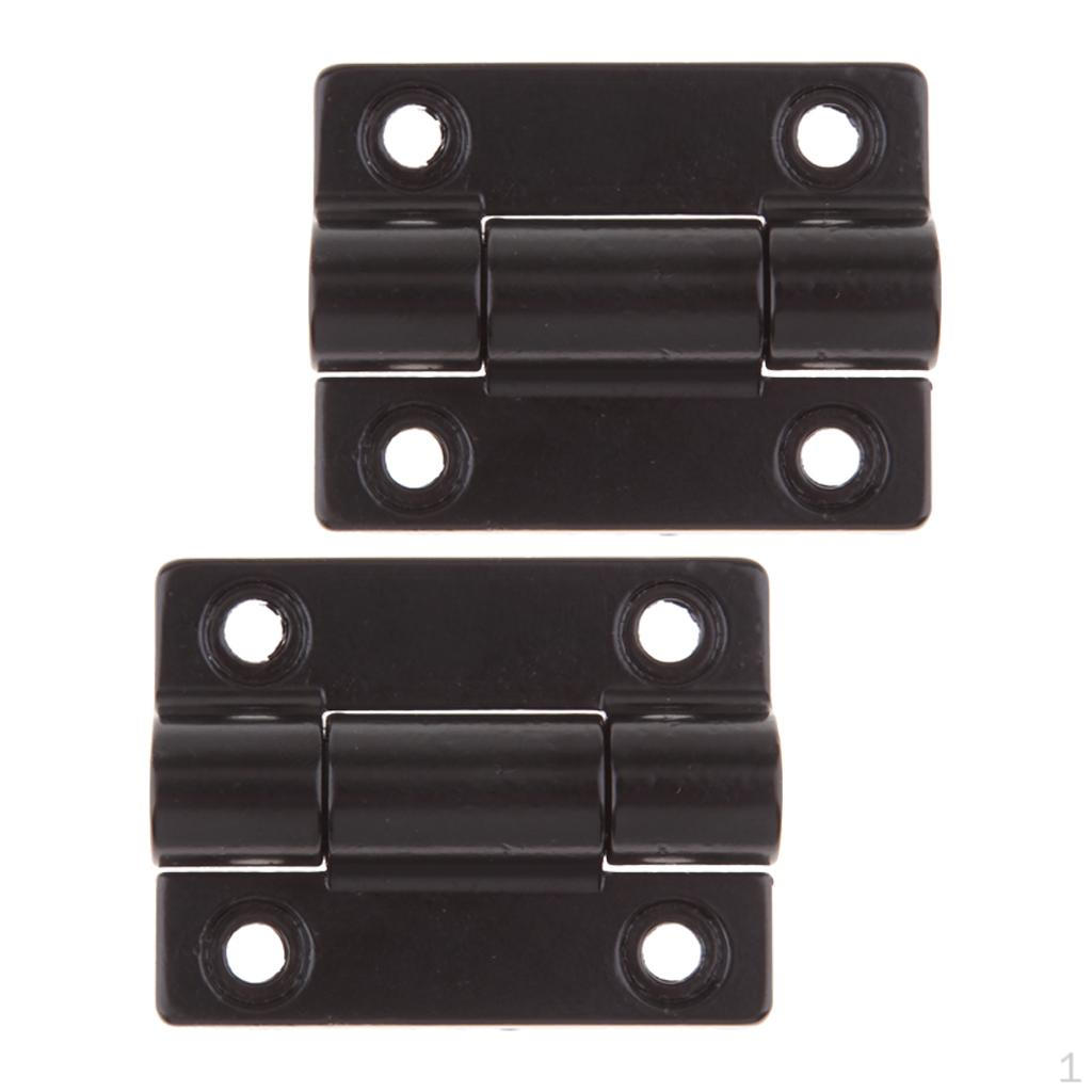 

2 5 X 34mm 4Countersunk Holes Adjustable Hinge Black