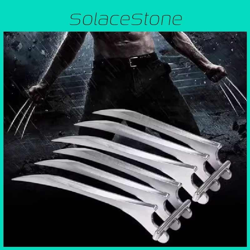 Wolverine Claw Wolf Toy With Logan Dog Tag Necklace Halloween Cosplay Props