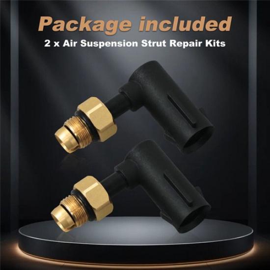 Pair Air Suspension Strut Repair Elbow Fitting For Jeep Grand Cherokee 2011-