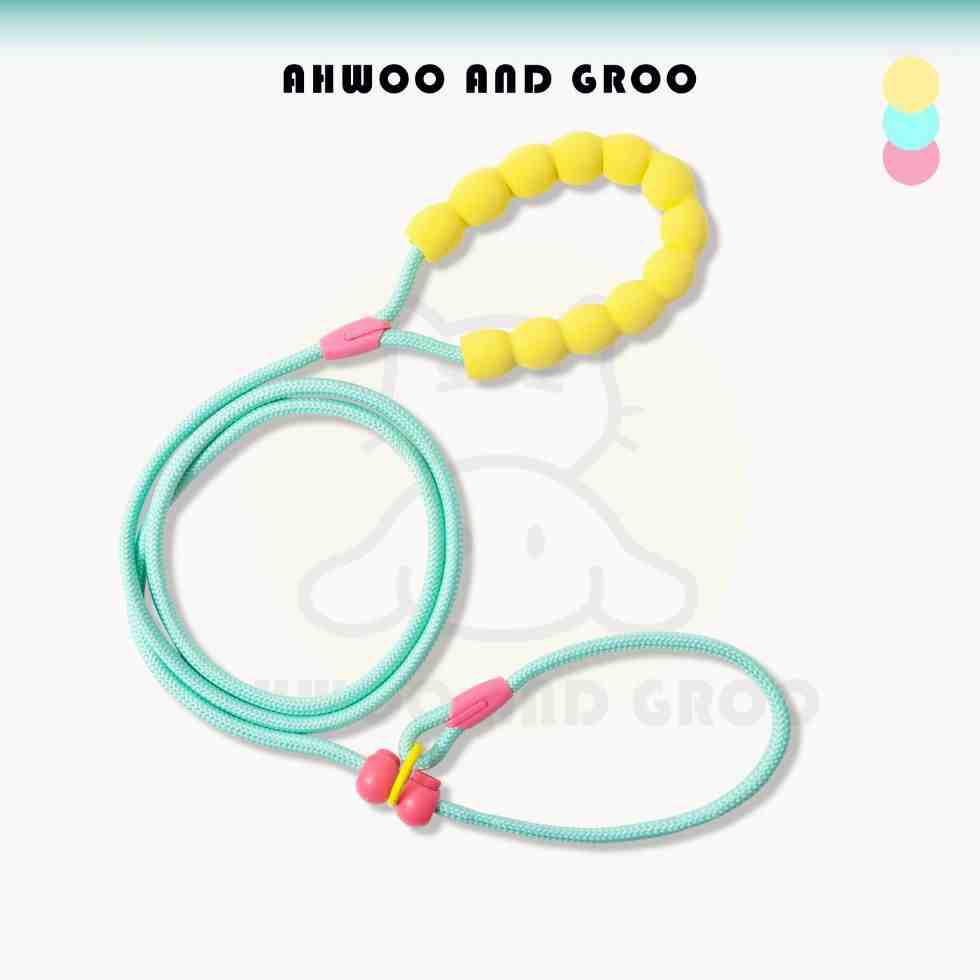 

150 см Поводок-веревка для тренировки питомца, легкий нейлоновый ошейник-цепочка, регулируемый для маленьких и средних собак, прогулочный поводок, товары для питомцев мятный зеленый