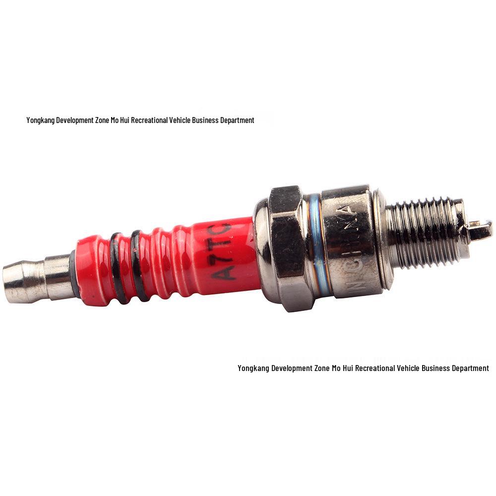 

GY6 50-110/150CC A7TC Red Spark Plug for Off-road Motorcycle, ATV, and Beach Buggy Motorcycle Spark Plug