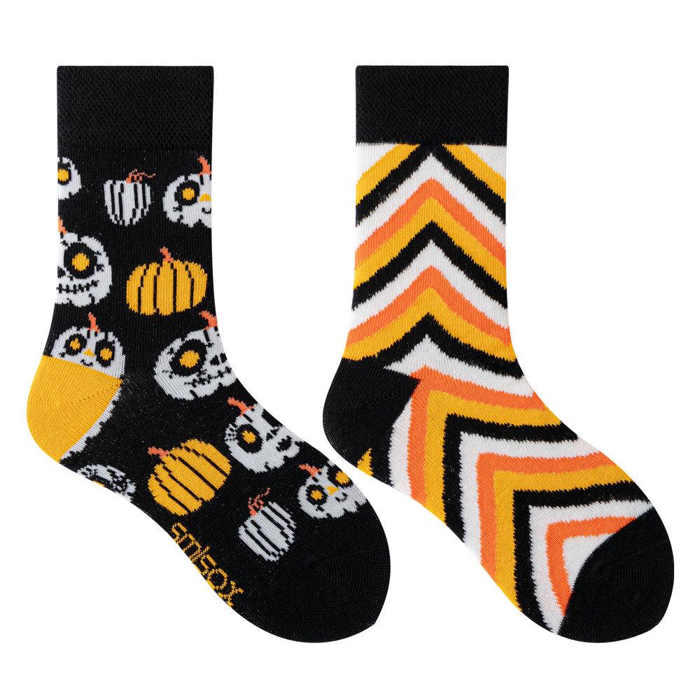 Children's Asymmetrical Cartoon Mid-Calf Socks - Colorful Parent-Child Style, Trendy Fashion for Kids