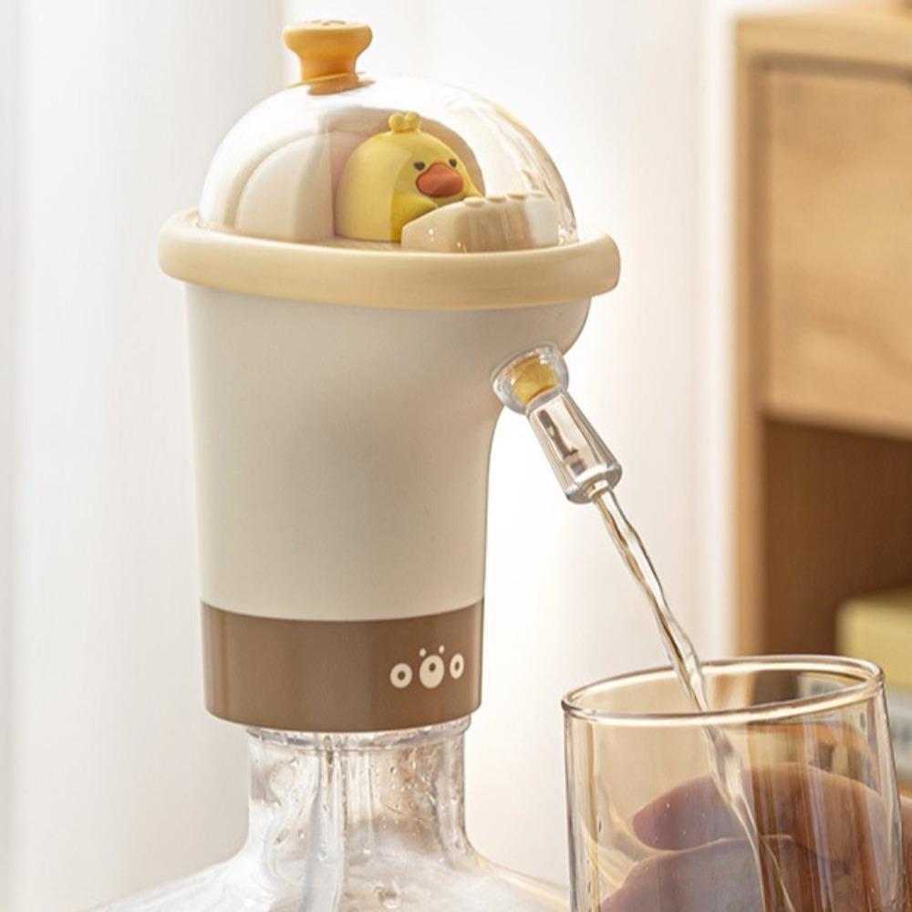 USB Rechrgable Water Bottle Pump Cartoon Drinking Pump Cute Barreled Pumpin  Home