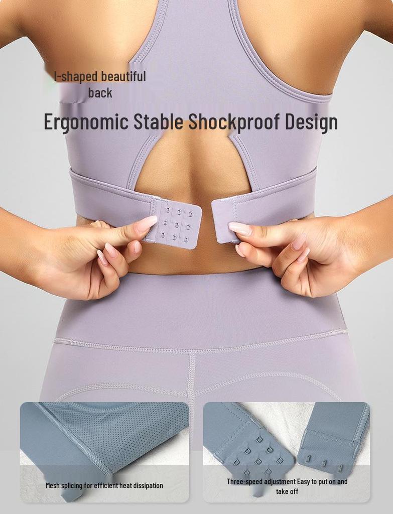 High-Impact Women's Sports Bra for Running & Yoga - Shockproof, Large Bust Support