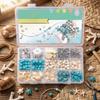 Kit per la Creazione di Gioielli Fai da Te Ispirato all'Oceano Kit per la Creazione di Braccialetti con Perline Multicolore Creazione di Gioielli