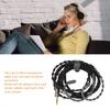 3.5mm Headphone Cable 8 Core Silver Plated 3.9ft 2Pin Headphone Cable for MP3 MP4 Headphones