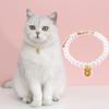 Cat Necklace Elegant Eye-catching Exquisite Pet Cat Dog Cherry Pendant Fake Pearl Collar Pet Supply