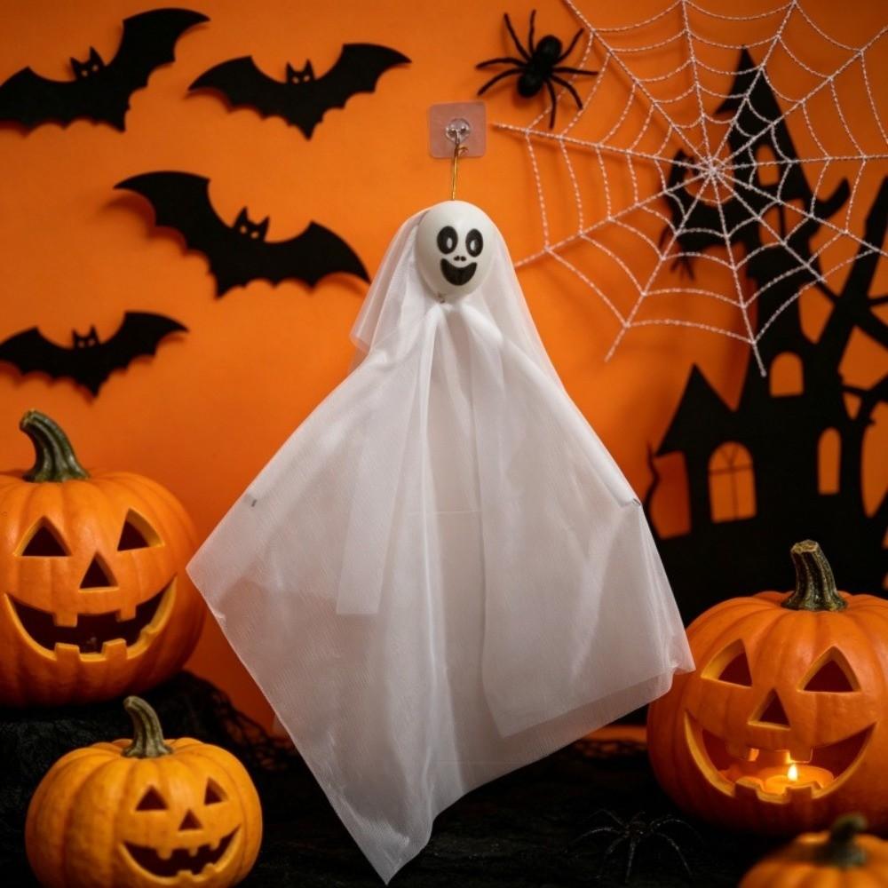 Outdoor Tree Hanging Spooky Outdoor Decor Light Up Ghost Decorations Halloween Party