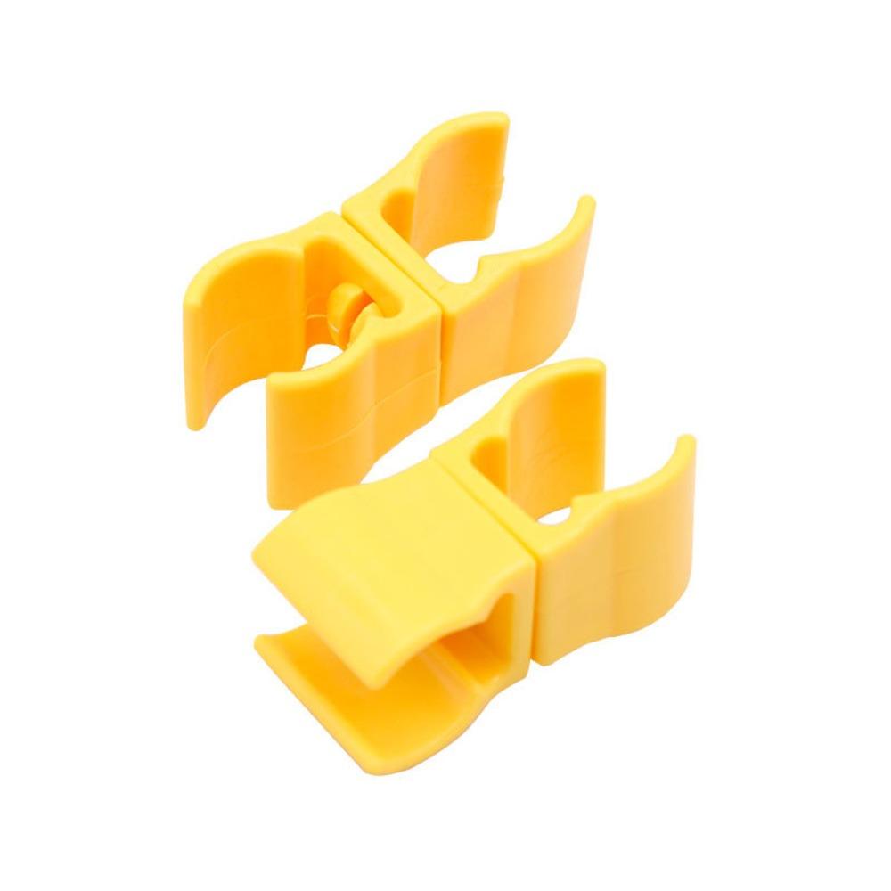 6Pcs Yellow Football Training Flag Pole Clip Football Training Obstacle Buckle  Outdoor