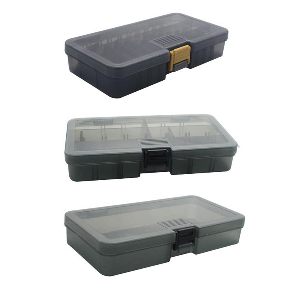 2PCS Removable Dividers Fishing Lure Storage Case PP Fishing Bait Organizer Box for Hook Storage