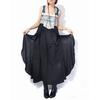 Women's Summer Casual Jeans Splicing Chiffon Strap Ruffles Dress