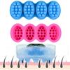 1 Pcs Ice Tray Hair Scalp Massage Molds, 4.5oz Unique Hair Brush Soap Bar Silicone Molds At Home