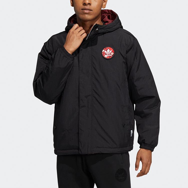 adidas Originals Cny Tiger Year Limited Edition Reversible Zip Hoodie Cotton Jacket Winter Men Jackets Black HD0330
