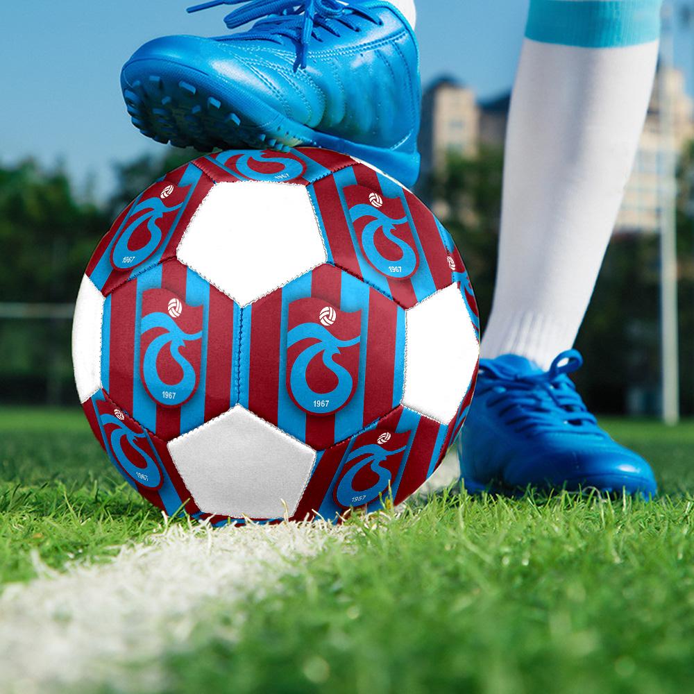 1 Stück Trabzonspor Club Größe 5 Fußball PrahaHallenfußball Ball Bunt Alle Altersgruppen Maschinengenäht PVC Wettkampfbereit Langlebig Hoher Rückprall