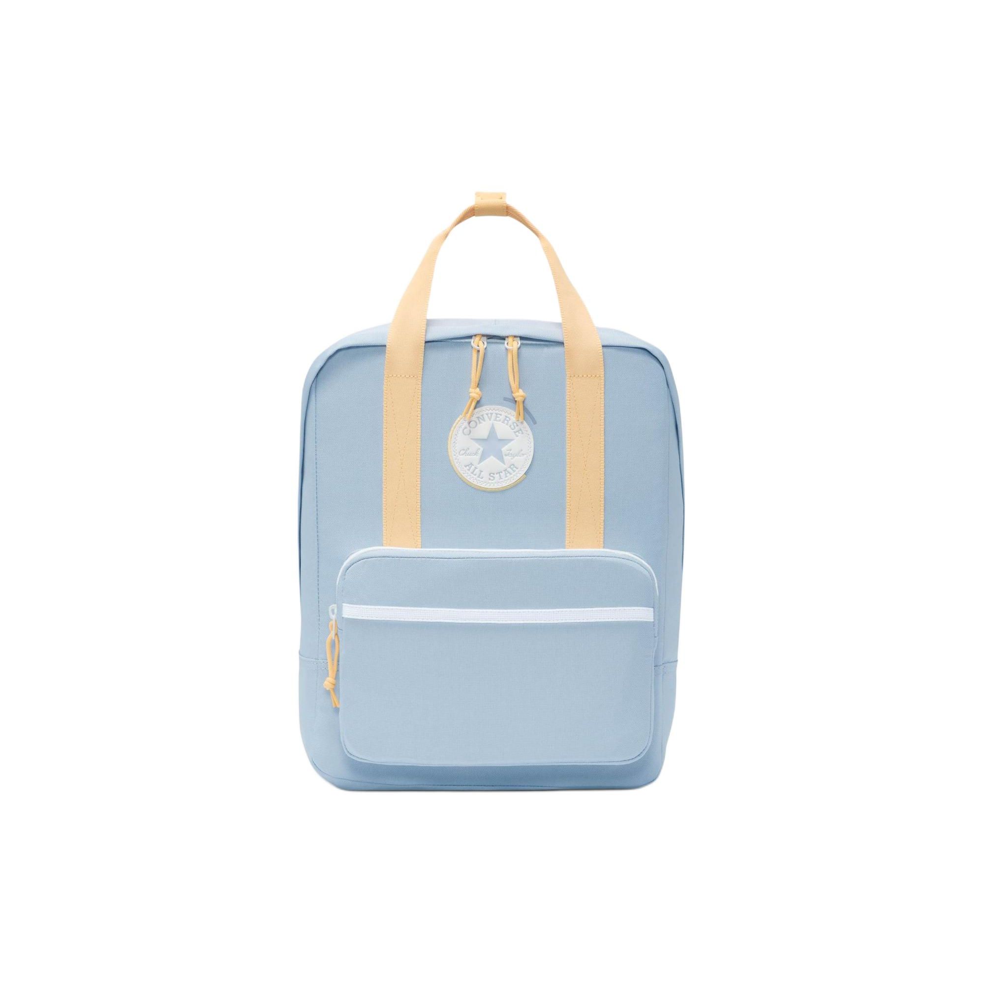 

Converse Square Backpack Large Capacity Color Block Polyester Backpack Unisex Backpack Blue 10026501 Blue