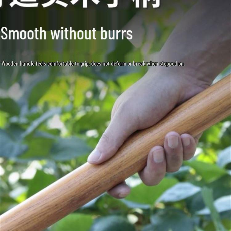 Vierzahnige Gabel aus Vollstahl: Bodenumdreh- und Lockerungswerkzeug mit Holzgriff