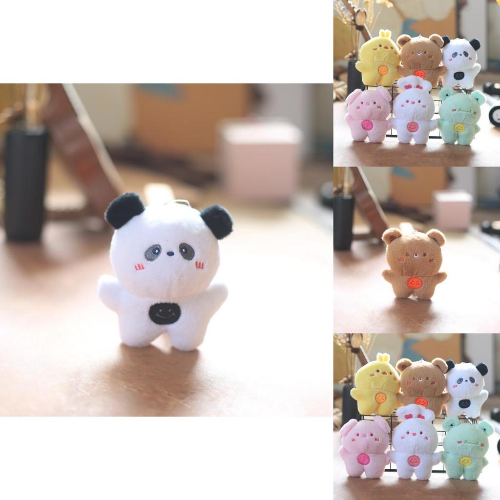 Super Soft Short Plush Animal Keychain Stuffed Toy Backpack Accessory Gift For Children