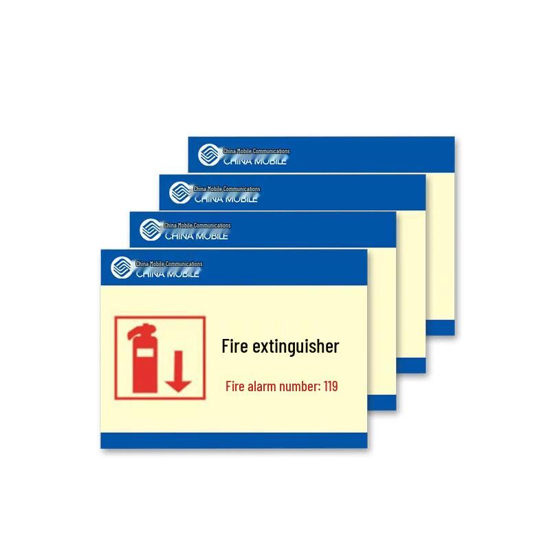Photoluminescent Fire Extinguisher Safety Sign