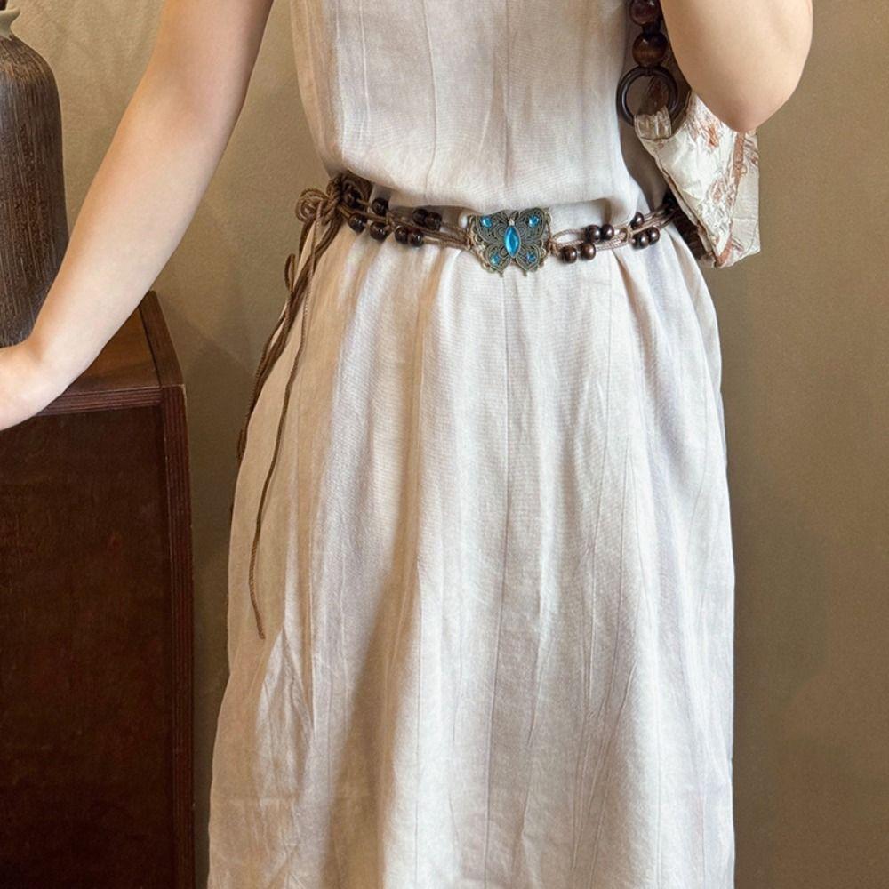 Butterfly Ethnic Style Belt Retro Women Woven Belt Vintage Bohemian Style Waist Chain  Female/Girls