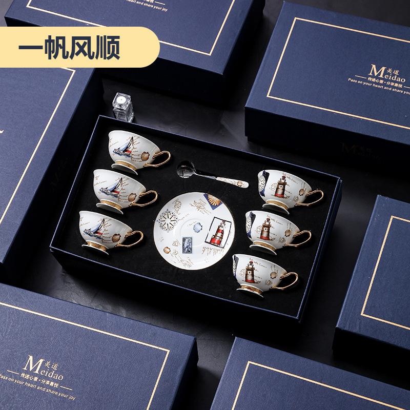 High-end Exquisite Bone China Mug Afternoon Tea Tea Set Premium European Coffee Cup Gift Box Wedding Gift Tableware Luxury Cups