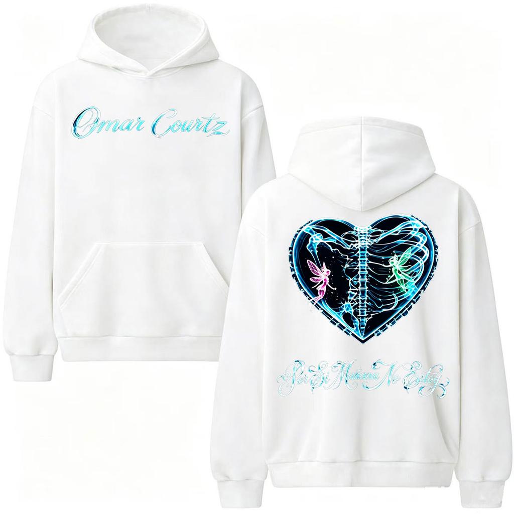 Unisex Woman'sOmar Courtz Por Si Manana No Estoy Tour Hoodies Men's Women Clothes Fashion Streetwear Sweatshirts Casual High Quality Pullovers