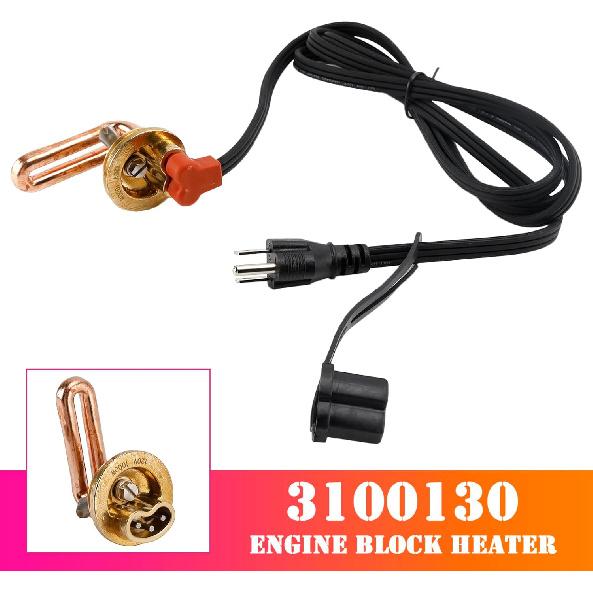 3100130 Engine Block Heater for Chevrolet for GMC 6.6L Duramax Diesel (2001-2008) Engines– 120V 1000W for Express 2500/3500, Silverado 2500/3500