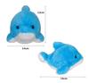 AURORA Plush New Aqua Fluffy Marine Medium Toy, Kids, Dolphin,