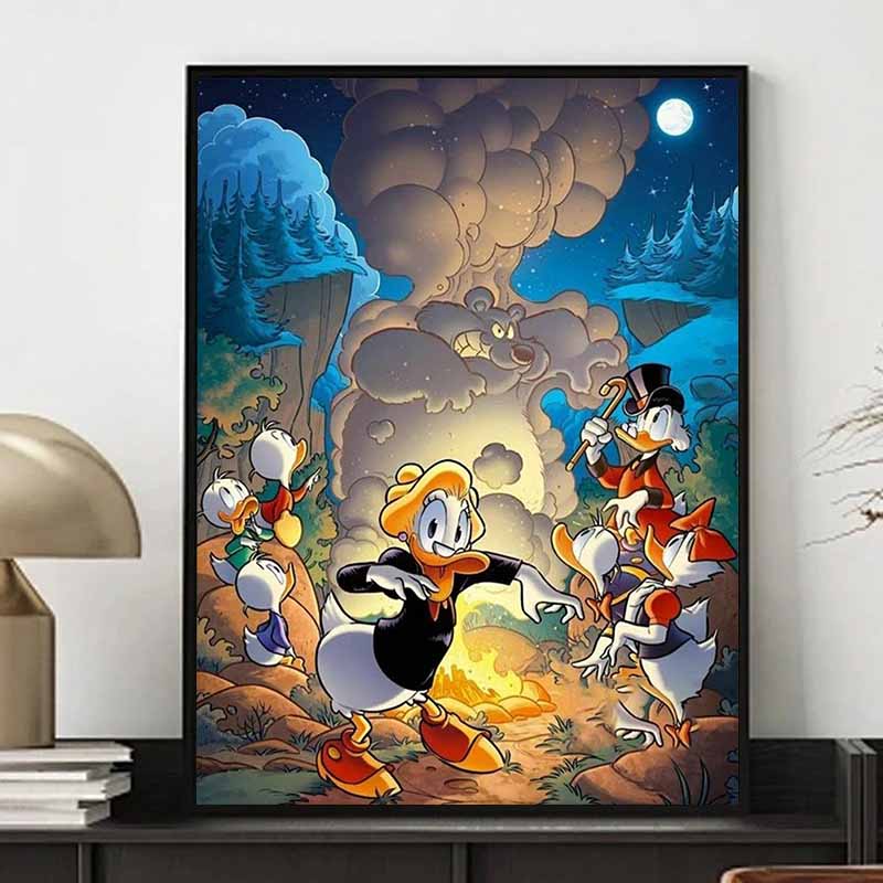 Disney Diamond Painting Donald Duck Fantasy Adventure Illustration Mosaic Embroidery Image Creation Diamond Painting, Crossstitchhomedecoration 5D Diy