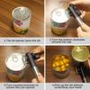 Stainless Steel Can Opener Heavy Duty with Anti-slip Hand Handheld Can Opener Smooth Edge Black Manual Can Opener Home Chefs
