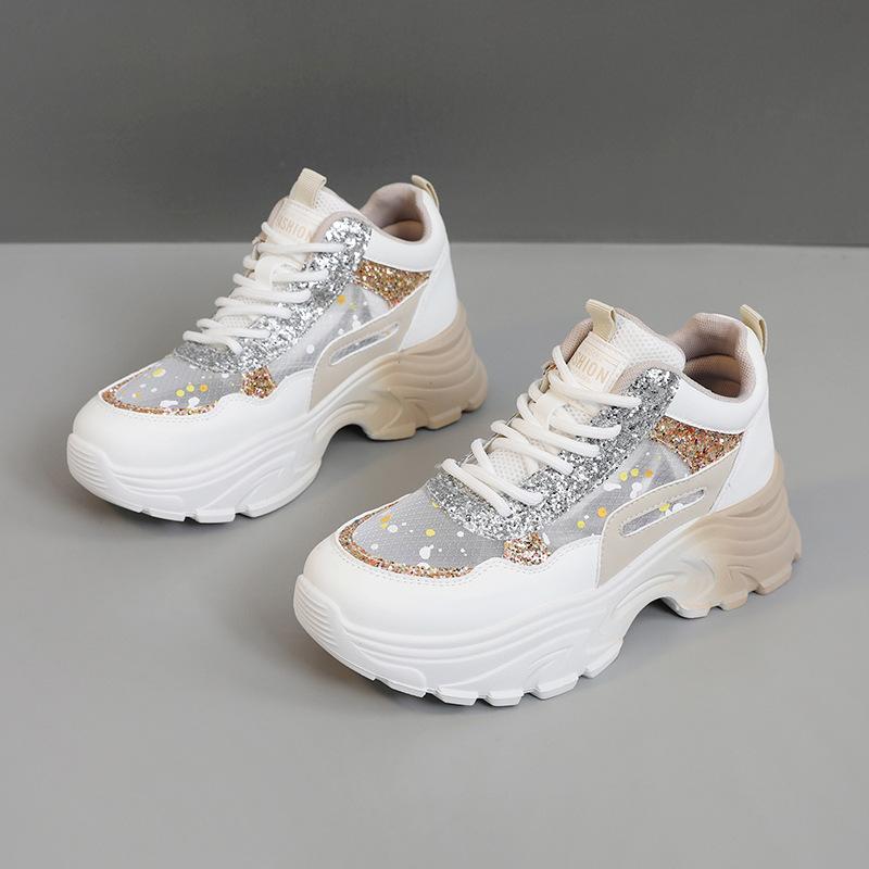 Fashion Summer Originality Womens Breathabel Sneakers Fashion Chunky Running Vulcanized Shoes Outdoor Ice Non Slip Sports Shoes De Mujer
