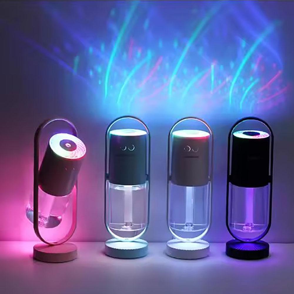 Creative Rotatable Projection USB Charging Mini Humidifier - Moisturizing, Hydrating, Anti-Dryness Air Purifier
