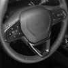 Carbon Fiber Steering Wheel Decor Cover Trim For Chevrolet Trax 2023 2024 2025